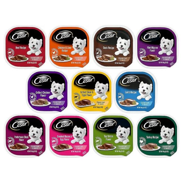 Sauce Wet Dog Food Variety Pack with 11 Flavors for Baby Puppies