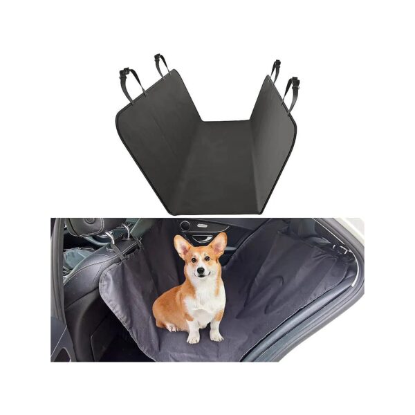 Scratchproof Waterproof Hammock Dog Seat Cover for Backseat Protection - Black