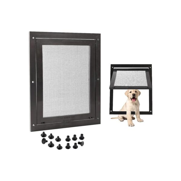 Screen Door Pet Flap for Small Pets Under 30 Lbs and Cats