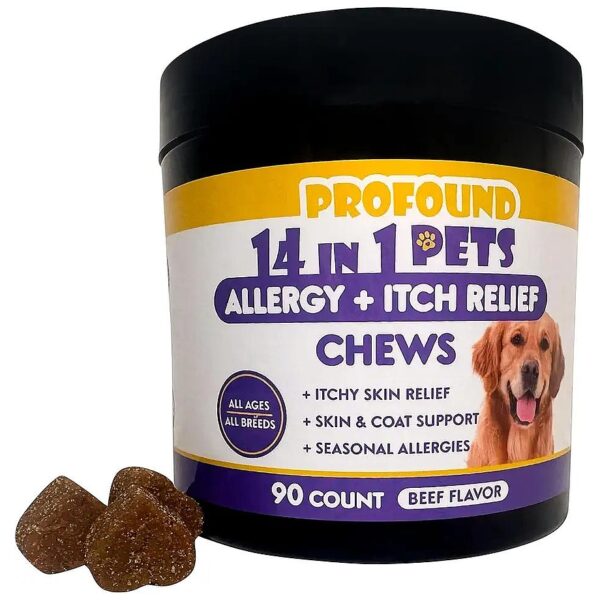 Seasonal Allergy Support for Dogs with Anti-Itch Chews and Probiotic