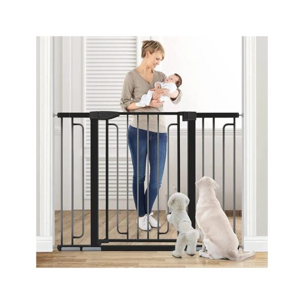 Secure 36'' Tall Baby Gate for Stairs and Doorways