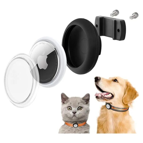 Secure & Waterproof Airtag Holder for Pet Collars, GPS Compatible