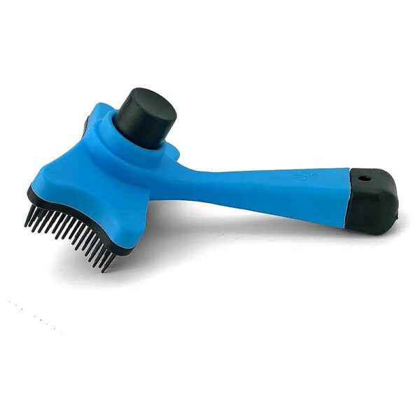 Self-Cleaning Retractable Grooming Brush for Small Dogs and Cats - 75" Size