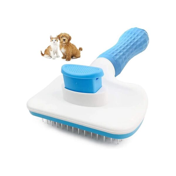 Self-Cleaning Slicker Brush for Dogs and Cats with Long Hair