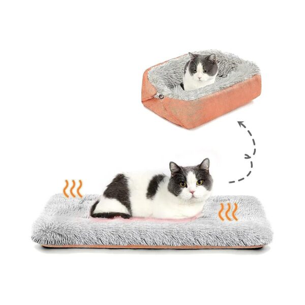 Self-Warming Pet Bed with Calming Design for Small to Medium Dogs