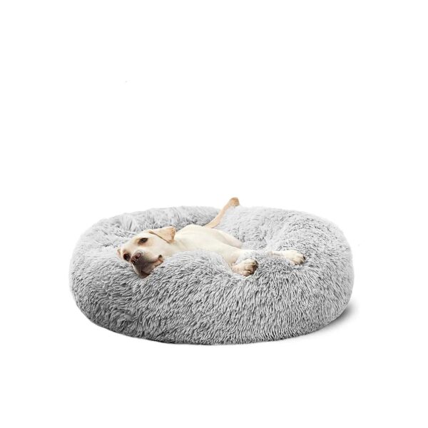 Self-Warming and Anti-Anxiety Dog Bed for Medium to Large Dogs, 30-Inch Calming Donut