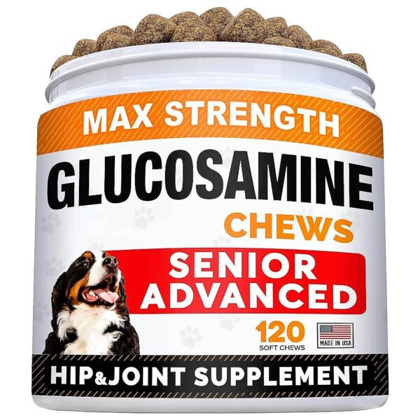 Senior Advanced Joint Supplement for Dogs with Glucosamine and Chondroitin