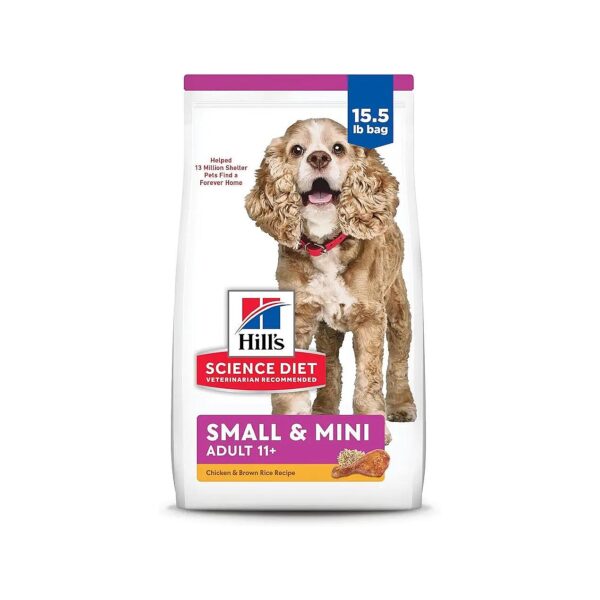 Senior Dog Food for Small and Mini Breeds, Balanced Nutrition, Chicken Flavor, 5 lbs