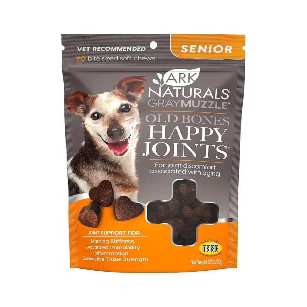 Senior Dogs Happy Joints Orange Glucosamine Soft Chews 90 Count