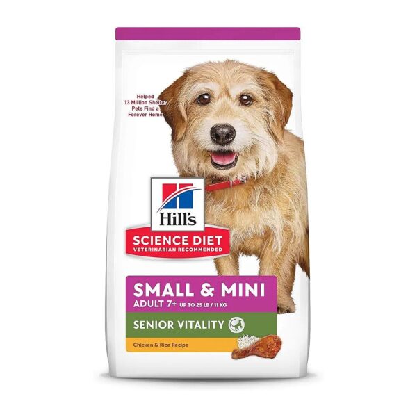 Senior Small Breed Dog Food for Active Adults with Brain Health Support