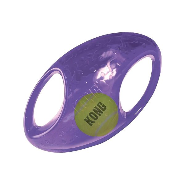 Sensory Experiential Squeaker Football Toy with Tumbling Ball