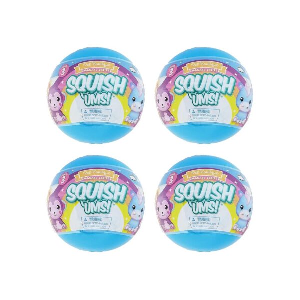 Series 3 Blind Capsule Squishy Pet Toy Collection of Four