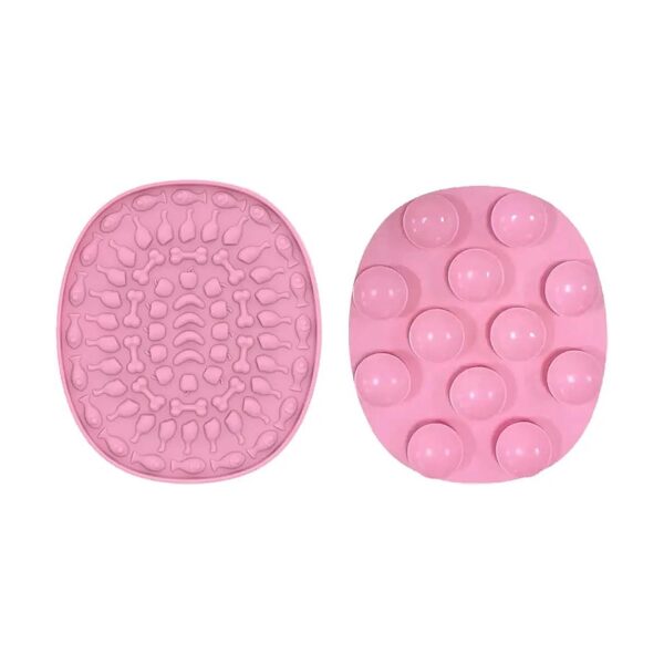 Set of 2 Silicone Dog Lick Mats for Slow Feeding and Pet Training