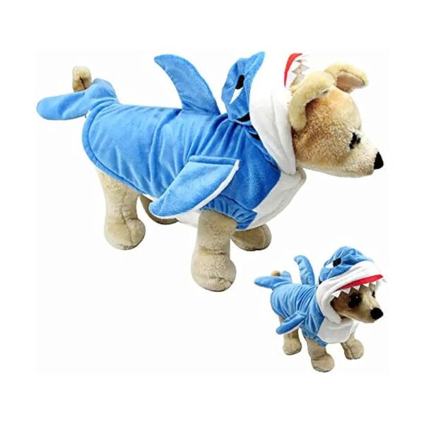 Shark Body Suit for Small Medium Large Dogs and Cats Halloween Christmas Pet Costumes