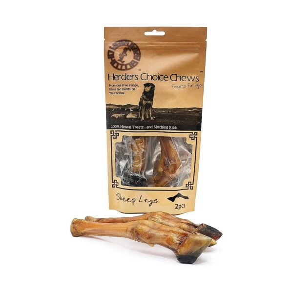 Sheep Leg Dog Chews 2 Pcs Forged from Natural Sheep Meat