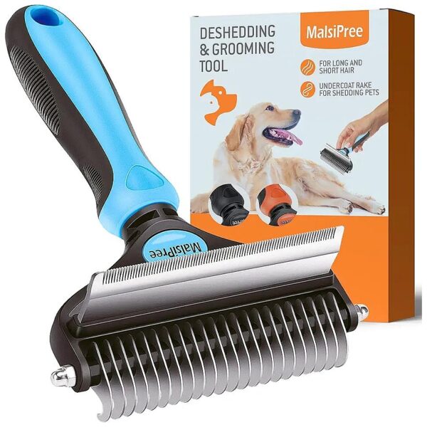 Short Hair Dog Brush for Shedding and Undercoat Rake Efficient Pet Grooming Supply