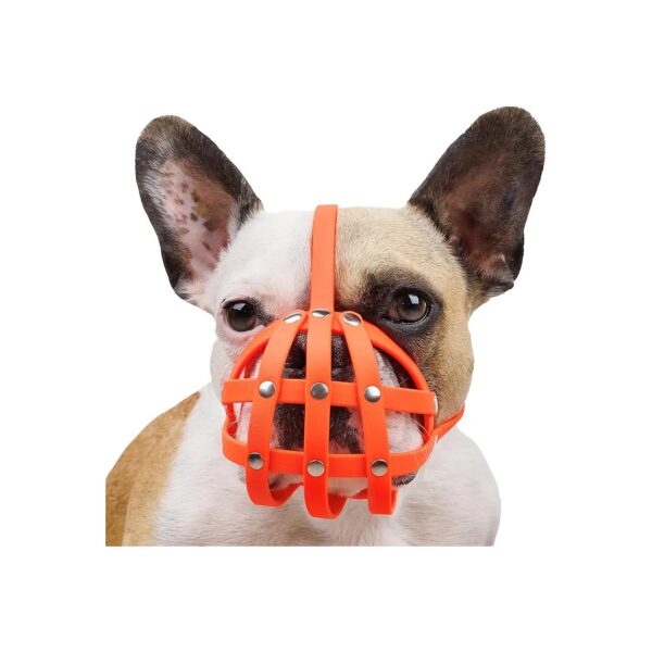 Short Snout Dog Muzzle for French Bulldog Breeds Prevent Biting Oral Sores