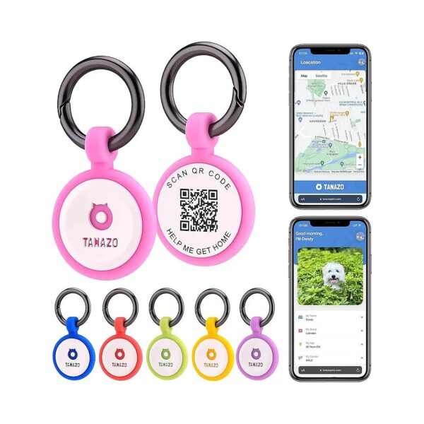 Silent Silicone Pet Tag with Instant Location Email Alerts for Lost and Found Pets