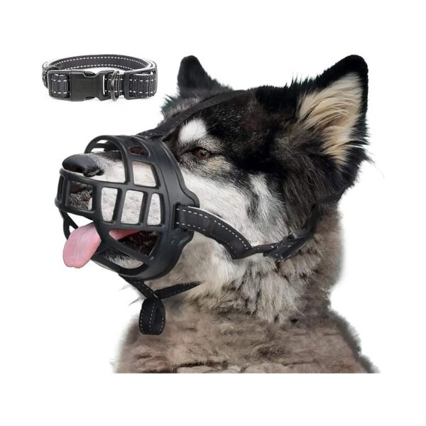 Silicone Dog Muzzle for Preventing Unwanted Barking and Chewing