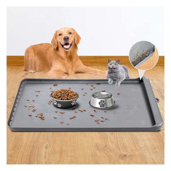 Silicone Dog Water Bowl Mat for Cats and Dogs with Food Grade Material