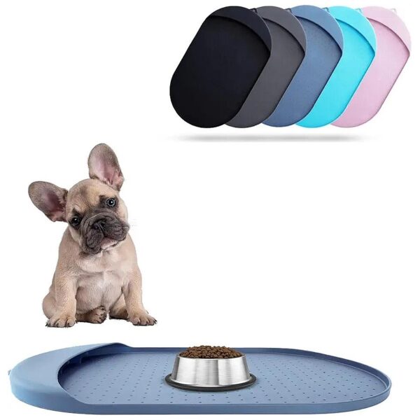 Silicone Pet Food Mat Waterproof Durable Mess-Free Non-Slip Bowl Mat