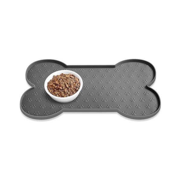 Silicone Pet Food Mat for Small to Medium-Sized Dogs and Cats, Anti-Slip and Waterproof