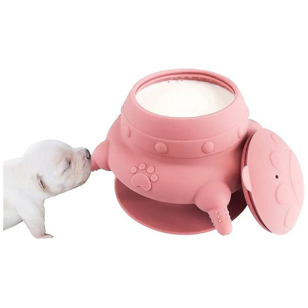 Silicone Puppy Feeder with 4 Nipples and 240ml Capacity for Newborns