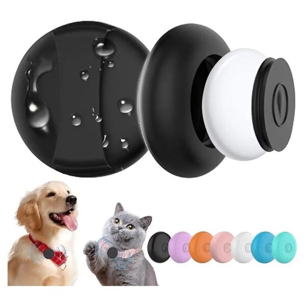 Silicone Waterproof Airtag GPS Tracker Holder for Pet Collars, Fits Most Collar Sizes