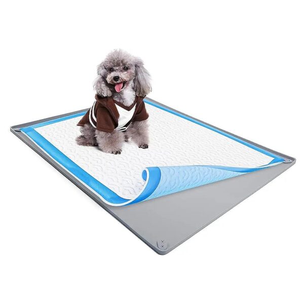 Silicone Wee Wee Pad Holder for Dog Training - Easy to Clean and Store Design