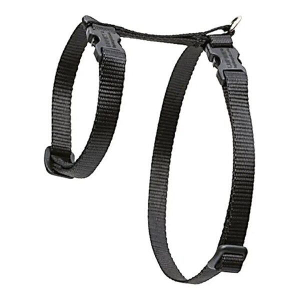 Simple Black Nylon Harness for Cats Puppies and Small Dogs Up to 20 Pounds