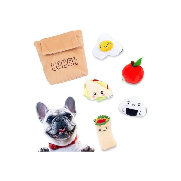 Simple and Fun Dog Toys for Small Medium Dogs Lunch Bag Set of 6