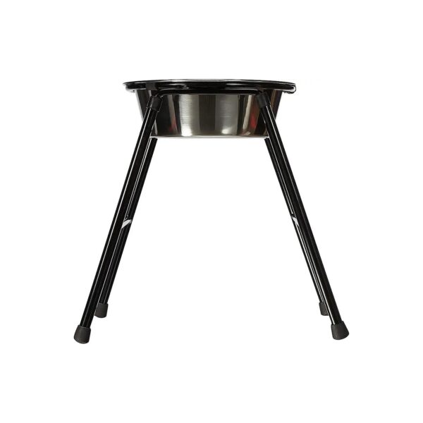 Single Pet Feeder Stand with Stainless Steel Bowl 300mm Tall