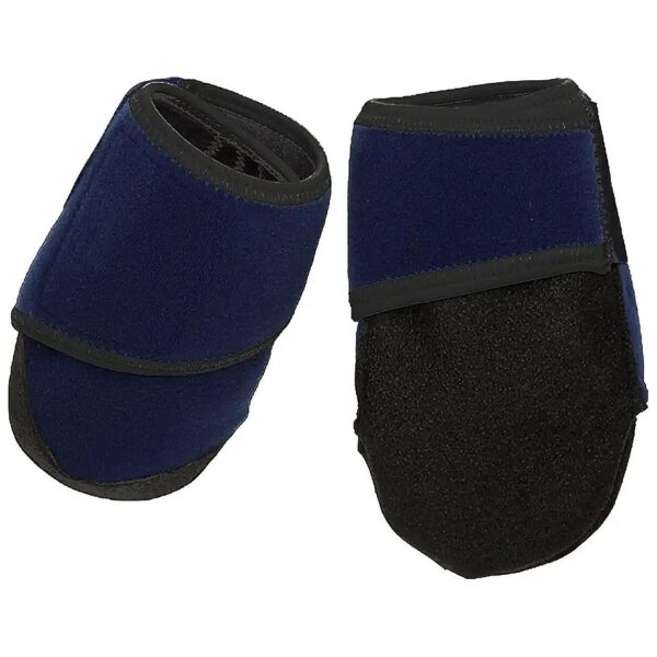 Single Unit Blue Medical Dog Bootie with Non-Adherent Gauze Pads for Wounds