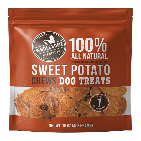 Single-Ingredient Sweet Potato Chews for Dogs with Food Allergies and Sensitive Stomachs