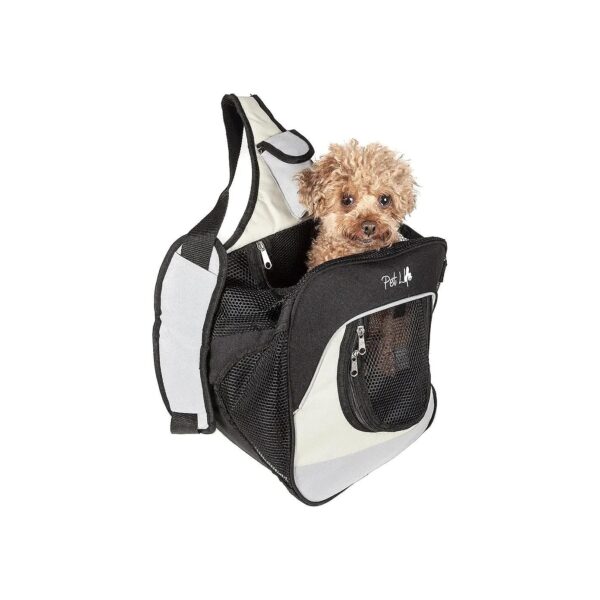 Single-Strap Pet Backpack with Built-in Pouch for Pet Treats and Storage