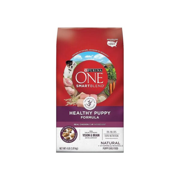 Six 4 lb Bags of High Protein Dry Puppy Food with Natural Formula