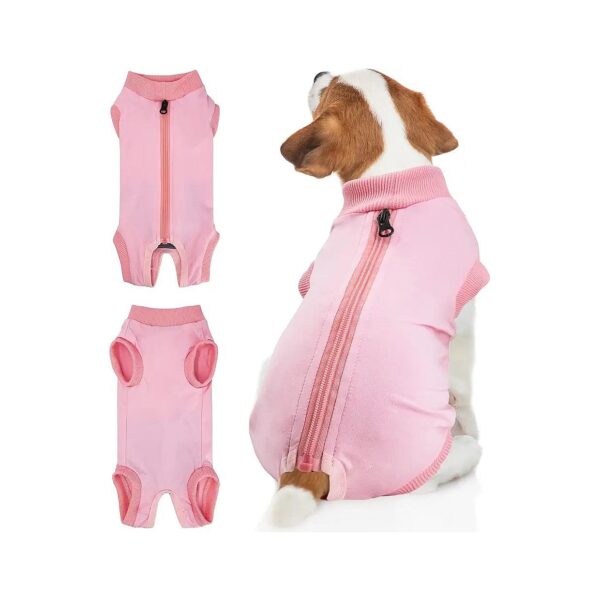 Six-Size-Fits-All Dog Recovery Suit for Puppies and Small Mature Dogs