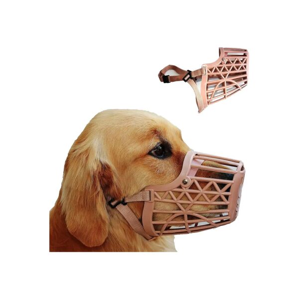 Size 3 Dog Basket Muzzle for Small Breed Dogs Prevents Barking and Chewing