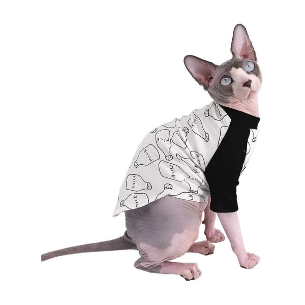 Sleeveless Cat Shirts with Round Collar Vest for Small Dogs and Cats