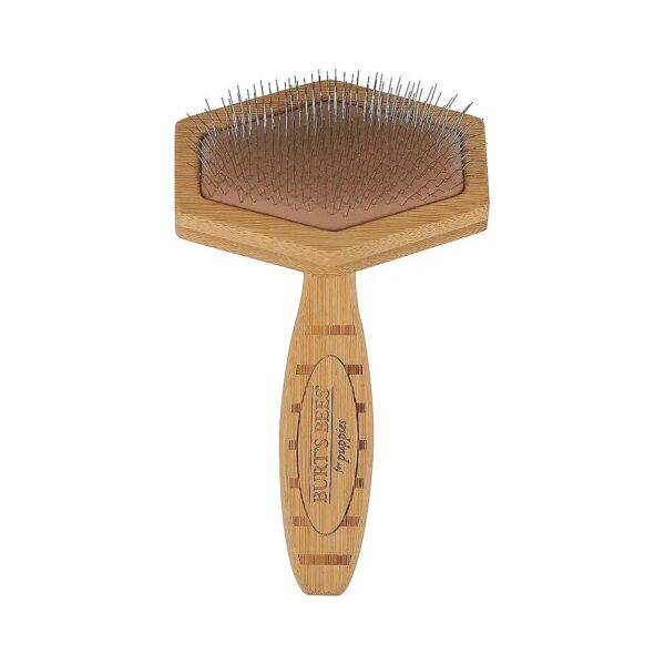 Slicker Dog Brush for Dogs and Puppies Removes Debris and Loose Fur with Bamboo Bristles