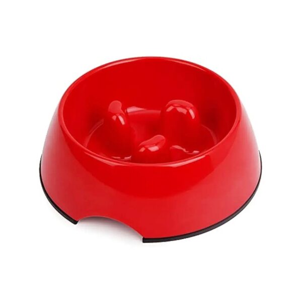 Slow Feeder Dog Bowl for Small to Medium Sized Pets with Adaptable Size and Nonslip Base