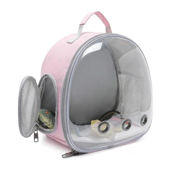 Small Animal Backpack Carrier with Bubble Window for Lizard or Guinea Pig Travel