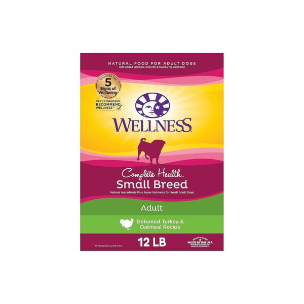 Small Breed Adult Dog Food with Turkey and Oatmeal for Whole Body Health