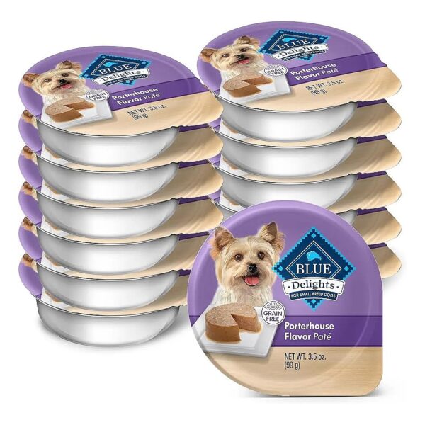 Small Breed Adult Wet Dog Food with Porterhouse Flavor and Savory Juice