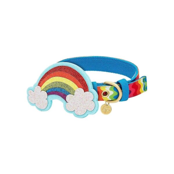 Small Breed Dog Collar with Adjustable Neck and Colorful Bling