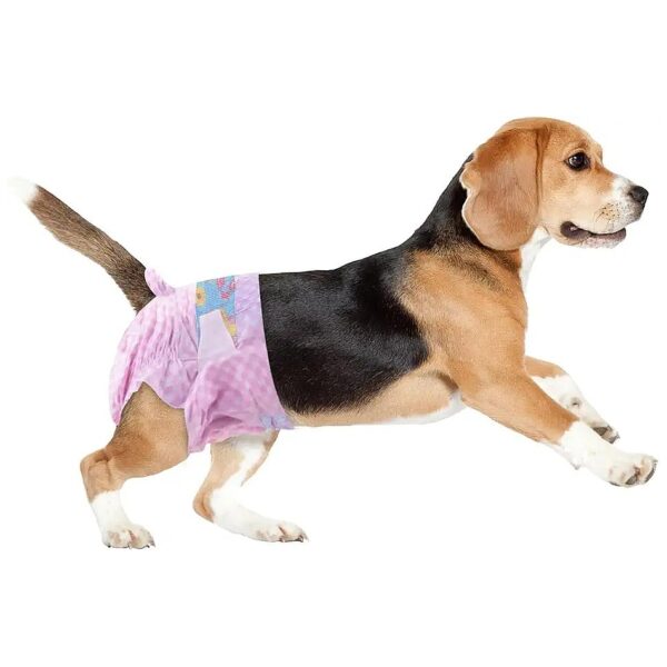 Small Breed Female Diapers with Adjustable Strap and Leak-Proof Tail Hole