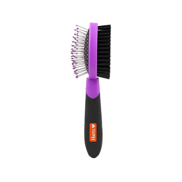 Small Combo Brush for Cats and Small Dogs with Stainless Steel and Nylon Bristles