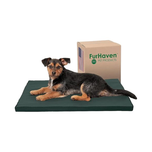 Small Dog Bed with Water Resistant Coating and Adjustable Size for Kennels and Crates