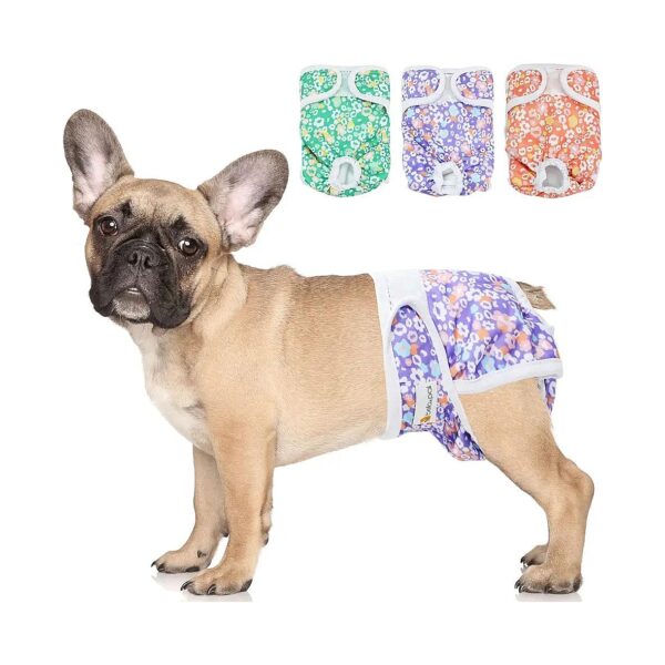 Small Dog Diapers for Female Puppies XS Size Soft Cotton Leak Proof Absorbent Comfortable