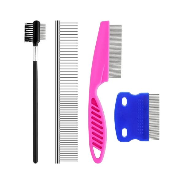 Small Dog Grooming Kit with Tear Stain Remover Comb for Puppies